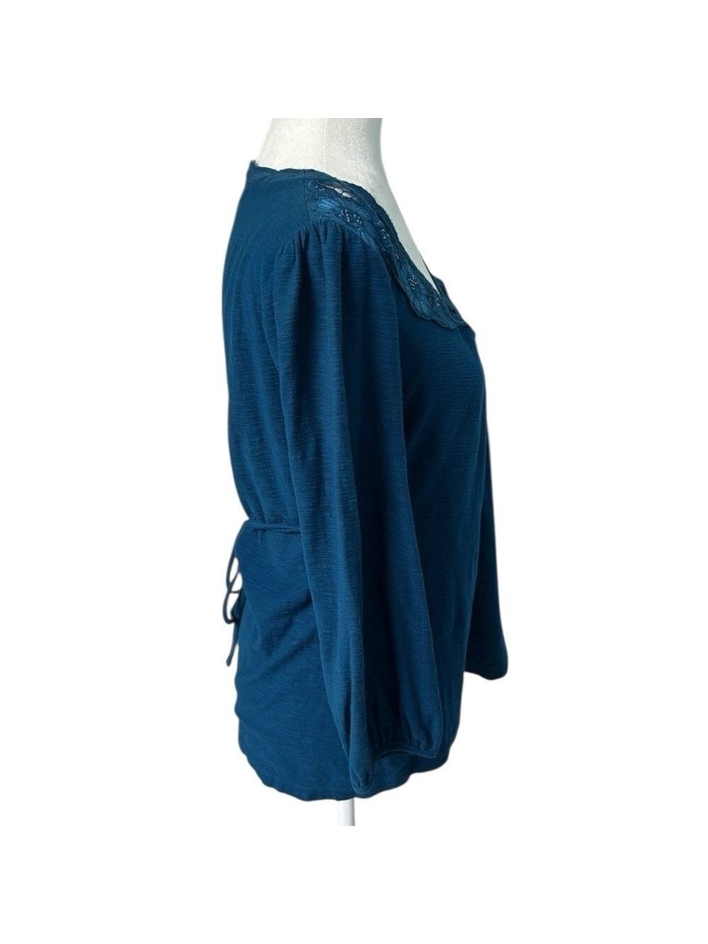 Rocha John Rocha Teal Blouse Size UK 12 - Picture 3 of 15